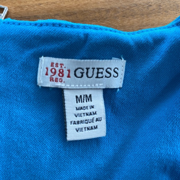 Bright blue Guess size medium dress - Picture 2 of 4